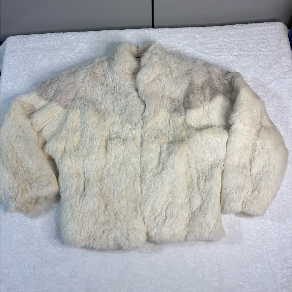 Vintage Womens Nicholas Stewart 100% Rabbit Fur Sizs Medium